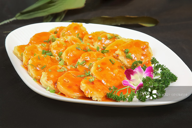 中餐美食-鱼香藕盒图片素材