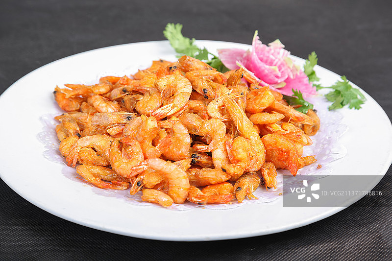 中餐美食-干炸小河虾图片素材