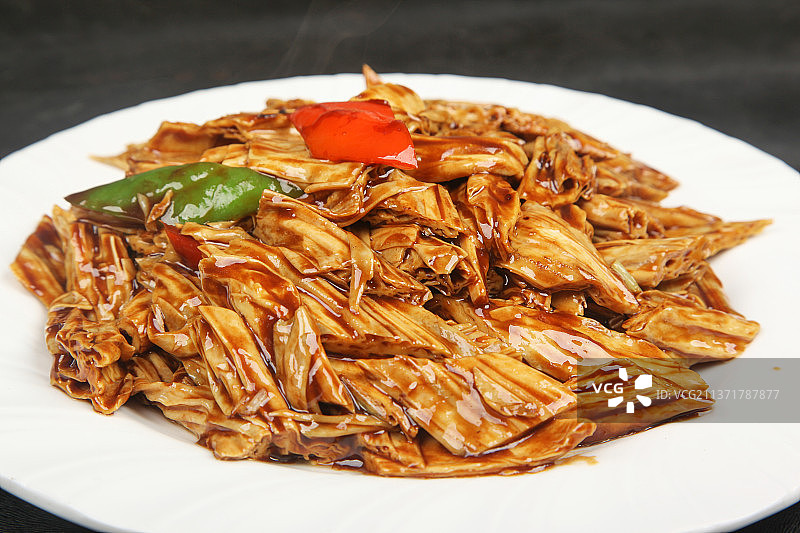 中餐美食-酱烧腐竹图片素材