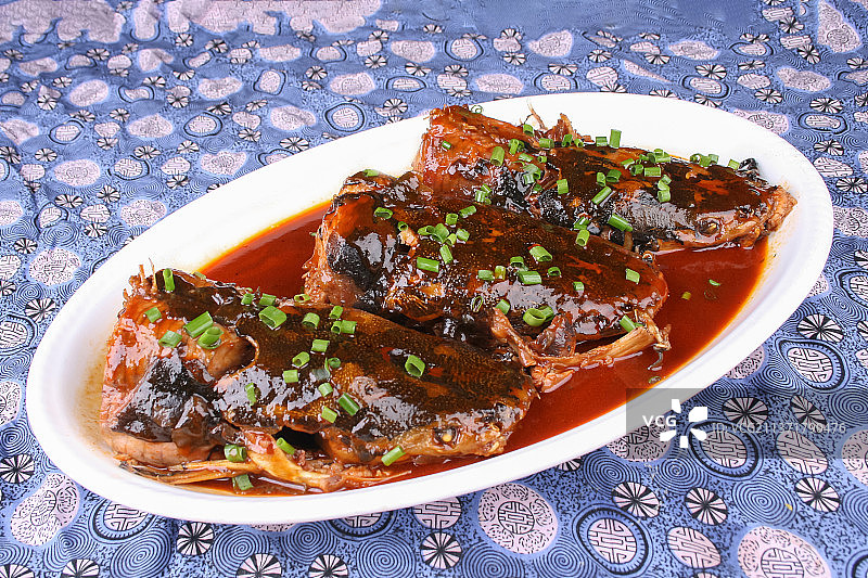 中餐美食-酱焖鲶鱼图片素材