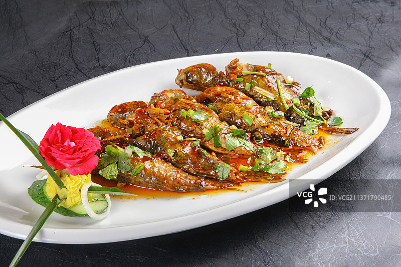 中餐美食-酱焖嘎鱼图片素材