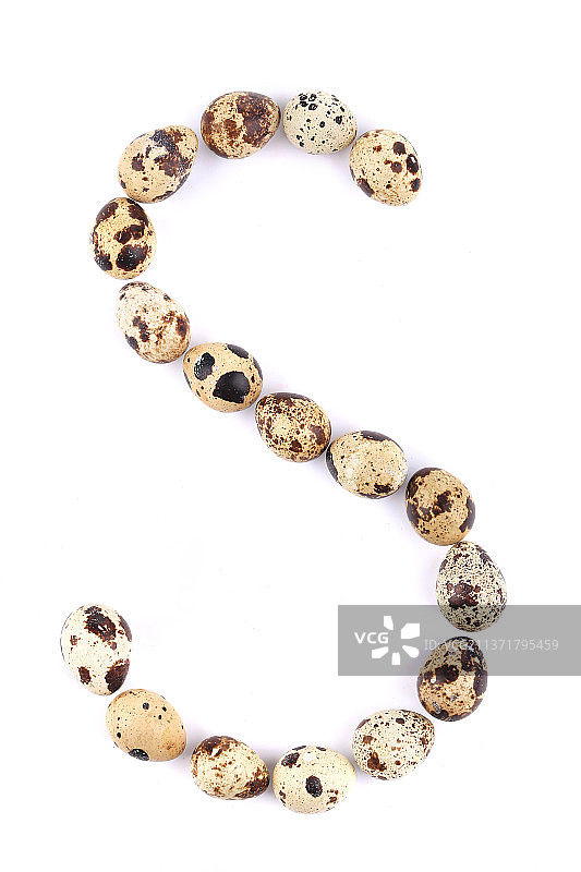 字母S形状的鹌鹑蛋，摩尔多瓦图片素材