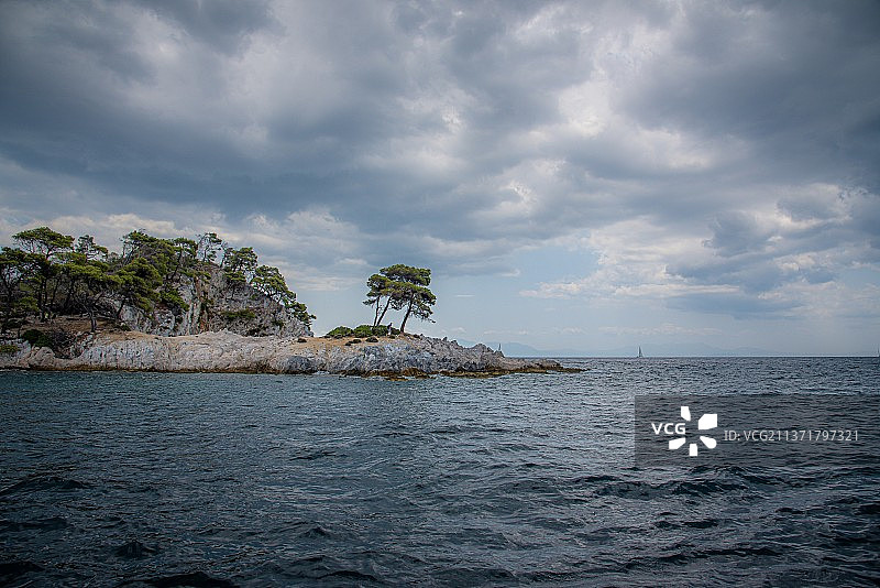 希腊斯科派洛斯岛海景风光图片素材