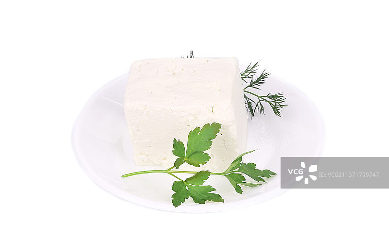 盘子里的豆腐特写，摩尔多瓦图片素材