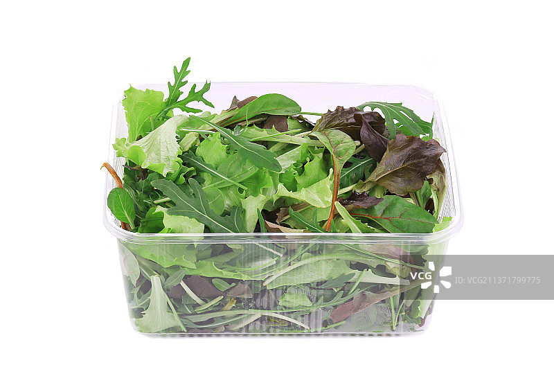 什锦沙拉，碗中绿叶蔬菜特写，摩尔多瓦图片素材