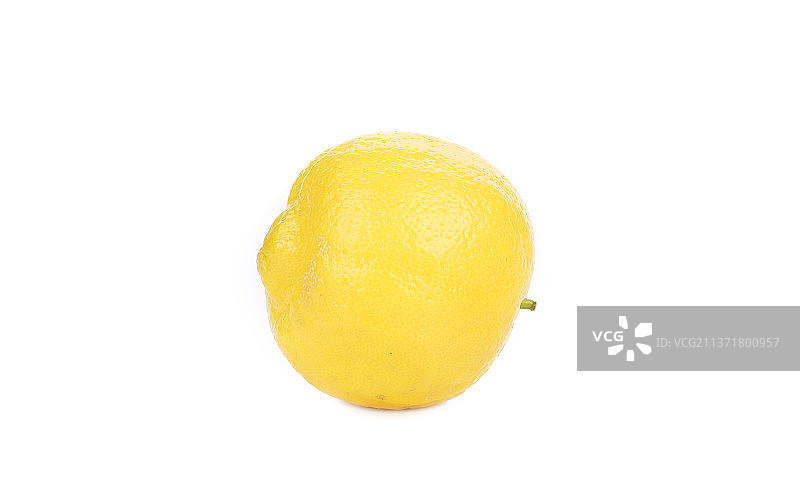 新鲜柠檬特写，白色背景柠檬特写，摩尔多瓦图片素材