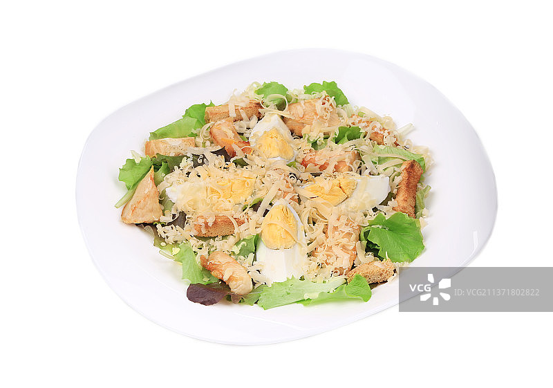 美味的凯撒沙拉（摩尔多瓦美食）图片素材