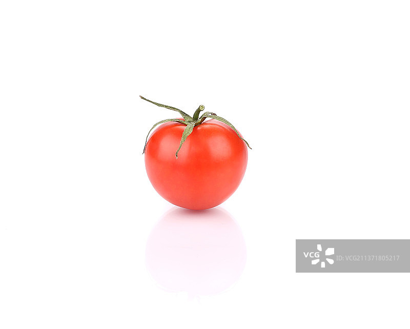 新鲜番茄特写，白色背景，摩尔多瓦图片素材