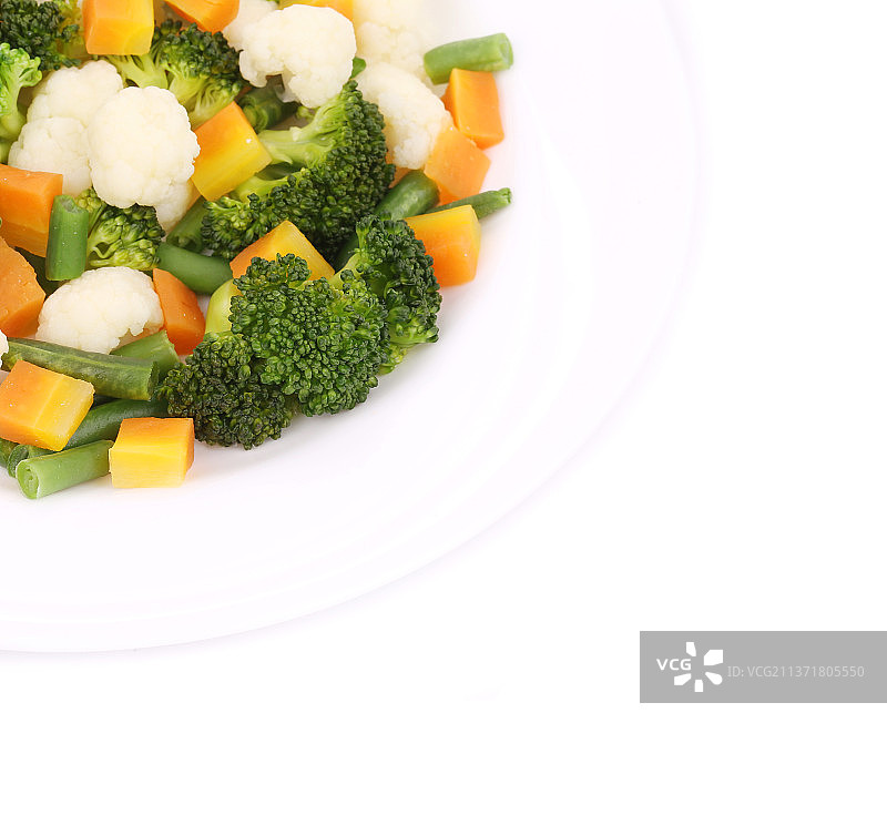 花椰菜西兰花胡萝卜沙拉图片素材