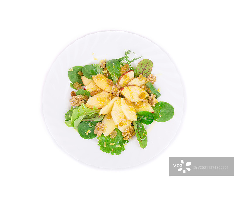 苹果核桃健康沙拉图片素材