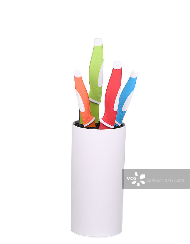 陶瓷刀具套装图片素材