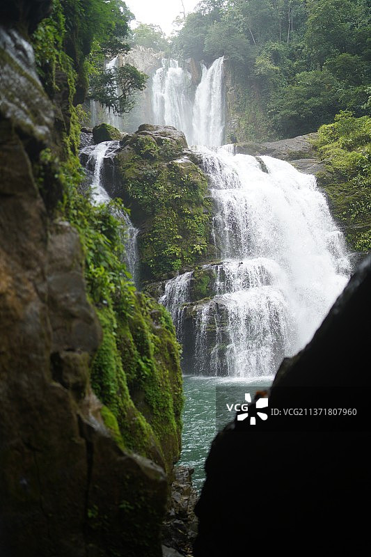 科斯达黎加乌维塔附近的瑙亚卡瀑布图片素材