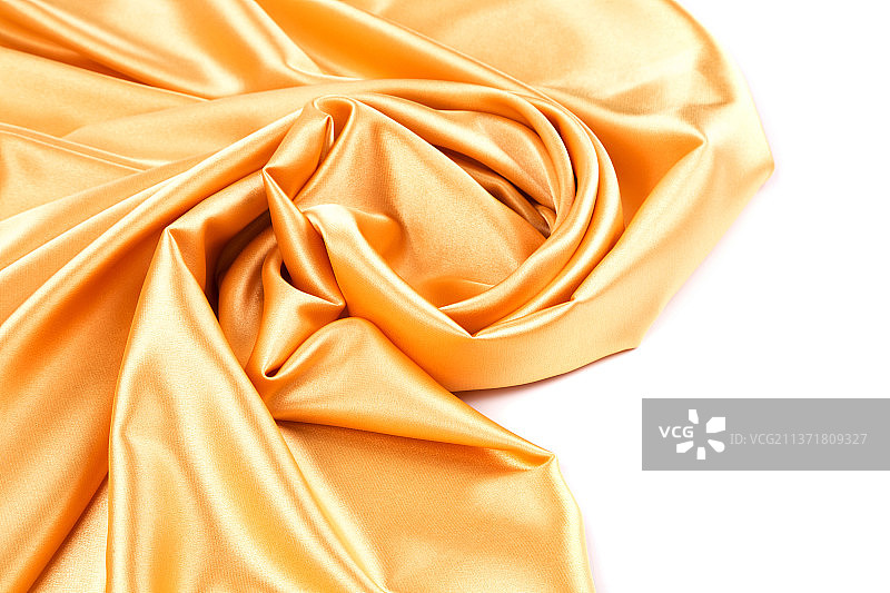 带有柔软褶皱的橙色丝绸背景，摩尔多瓦图片素材