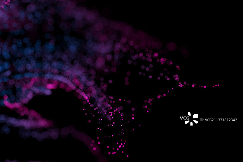 紫外线小颗粒3D渲染图片素材