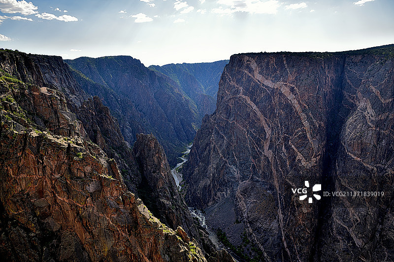 美国黑峡谷的彩绘墙景观图片素材
