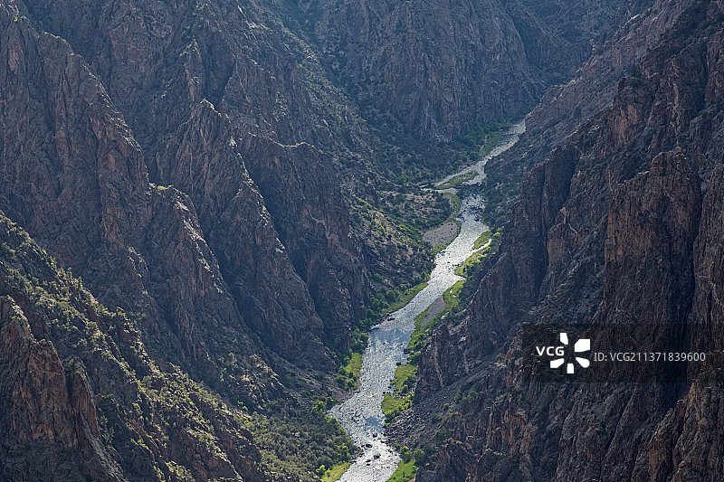 美国科罗拉多州蒙特罗斯县的甘尼森河图片素材