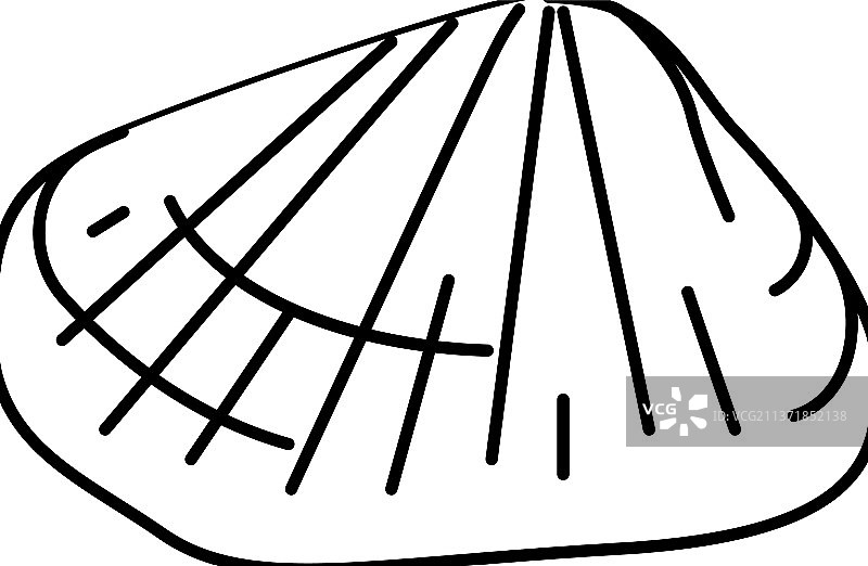 海螂蛤轮廓图标图片素材