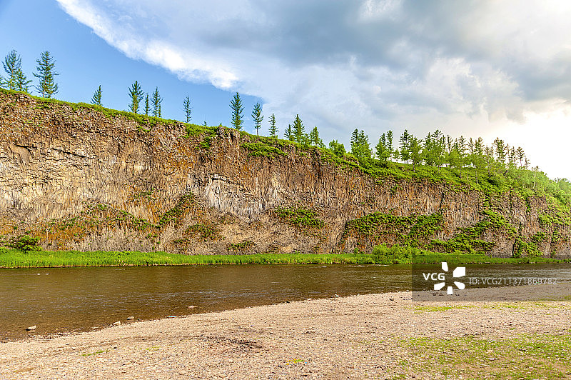中国内蒙古呼伦贝尔扎兰屯柴河月亮小镇图片素材