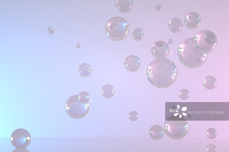 3D渲染抽象水泡肥皂泡泡气泡图片素材