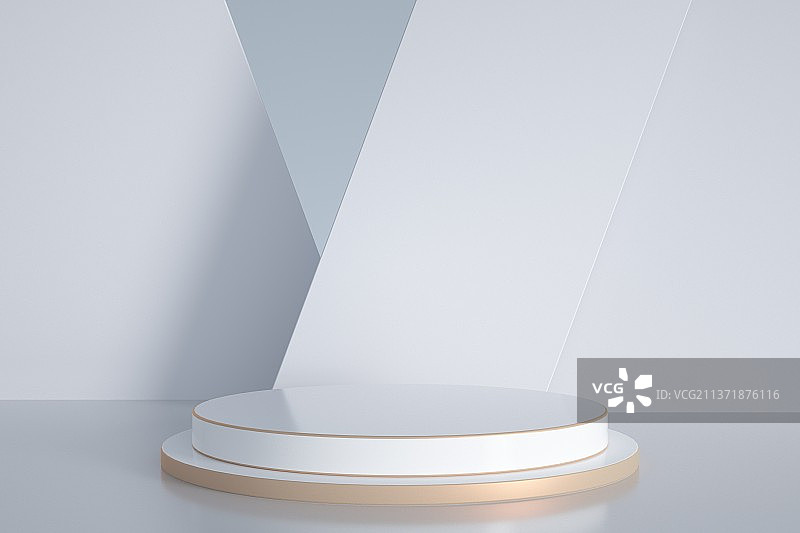 3D渲染抽象电子商务平台商品展台摊位展位基座图片素材