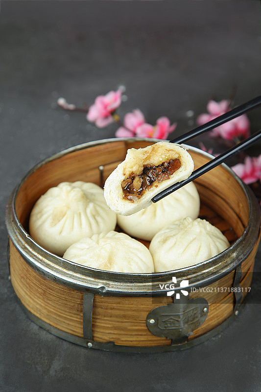 中餐美食-包子图片素材
