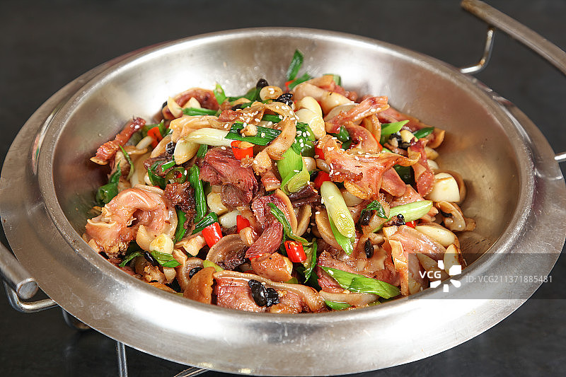 中餐美食-爆炒羊头肉图片素材
