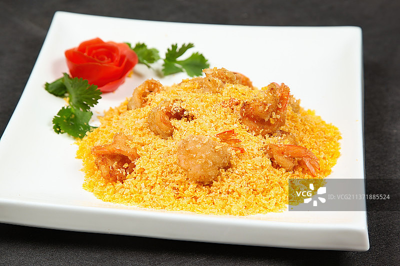 中餐美食-避风塘炒虾图片素材