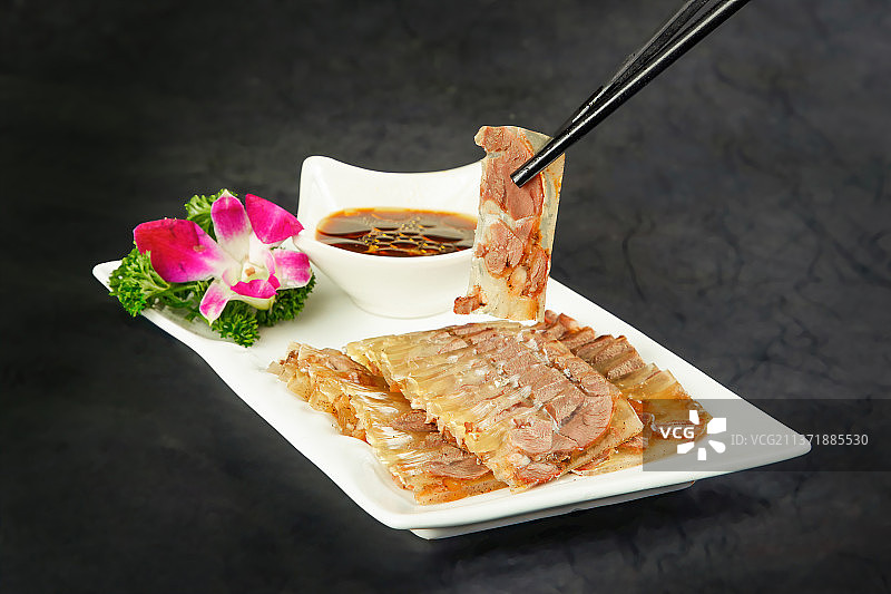 中餐美食-冰花羊肉图片素材