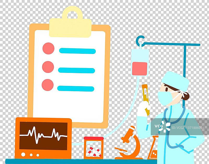 医生在医院的特写镜头图片素材