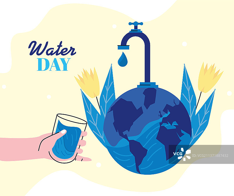 世界水日明信片图片素材