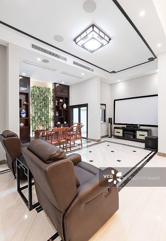 中国上海别墅装修设计空间实景展示图片素材