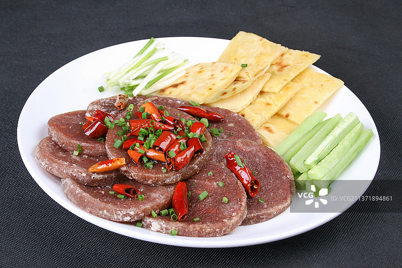 中餐美食-香煎驴焖子图片素材