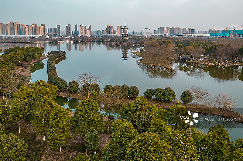 洋湖湿地公园图片素材