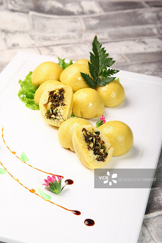 中餐美食-菜团子图片素材