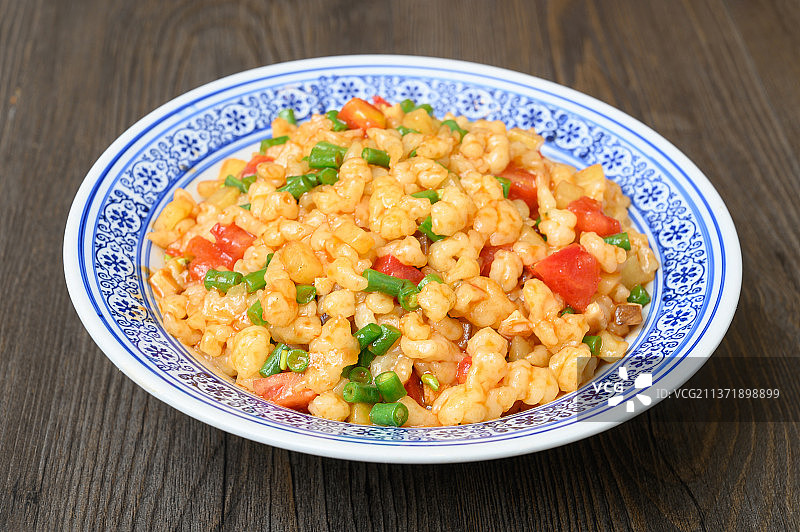 中餐美食-三鲜炒疙瘩图片素材