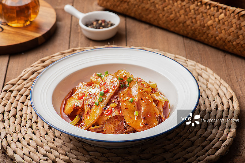 红油猪儿片图片素材