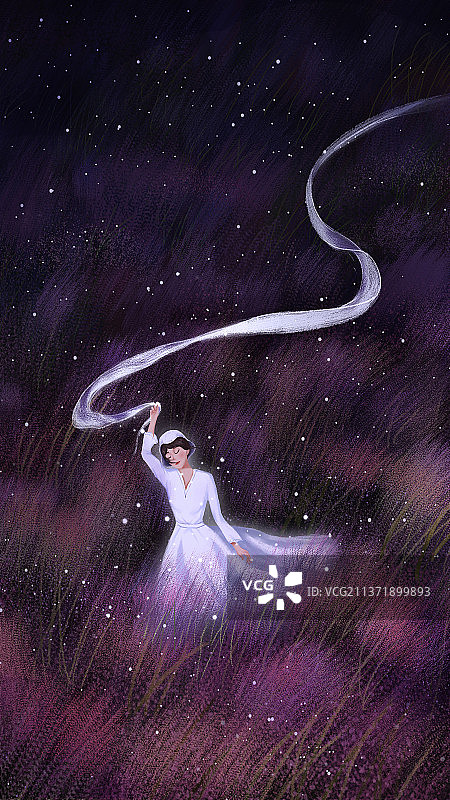 妇女节插画|一个女人的浪漫图片素材