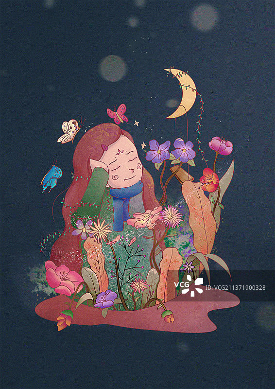 人物情绪插画图片素材