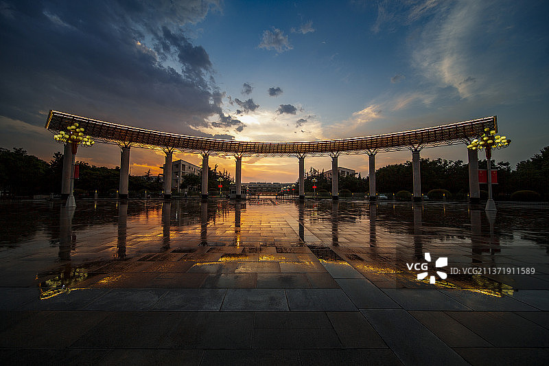 济源夜色美图片素材