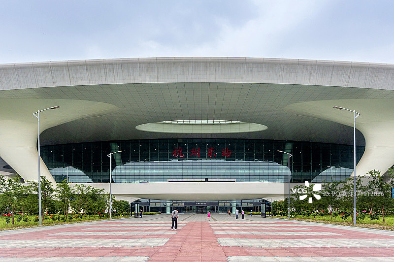 中国浙江省杭州市杭州东站图片素材