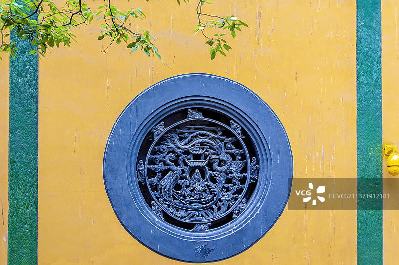 中国浙江省杭州市灵隐寺建筑图片素材