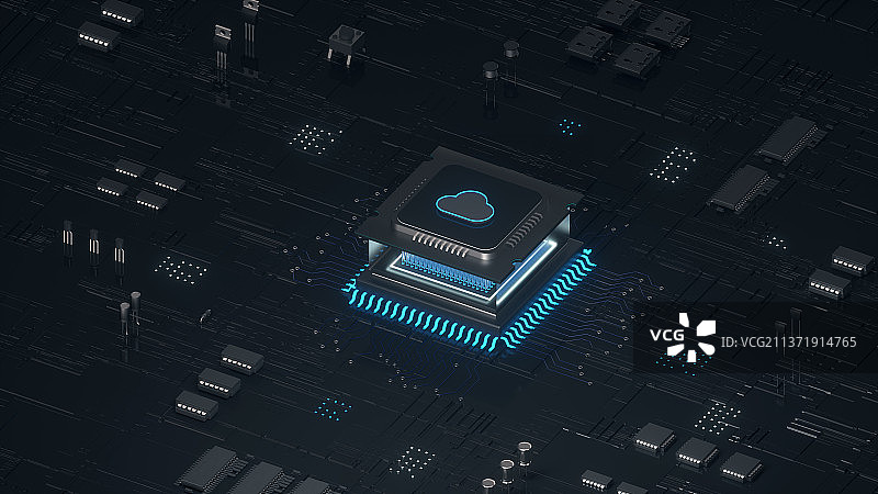 3d渲染的计算和网络安全概念图像图片素材