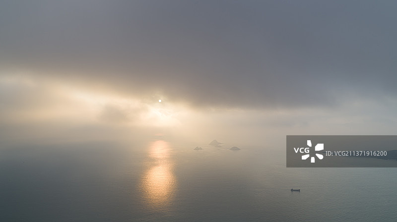 洞头海面日出图片素材