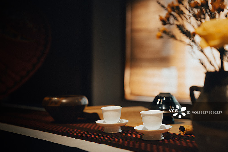 茶艺表演舞台图片素材