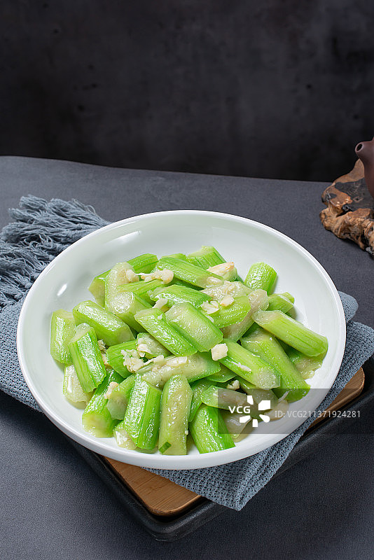 清炒白丝瓜图片素材