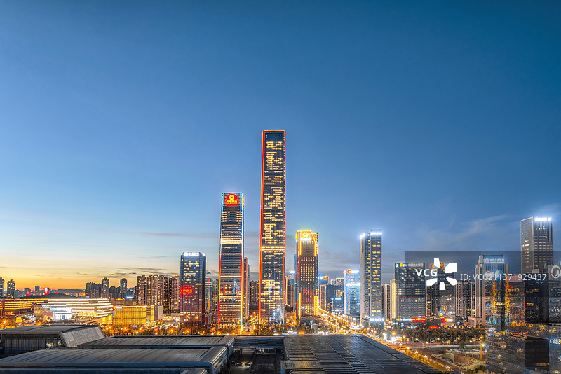 贵阳市城市夜景图片素材