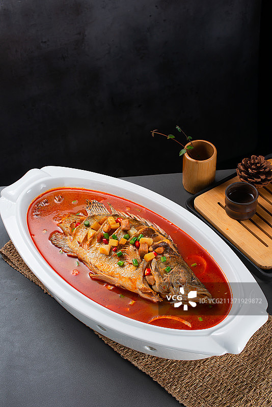 经典红烧臭鳜鱼图片素材