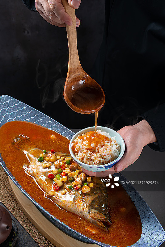 经典红烧臭鳜鱼图片素材