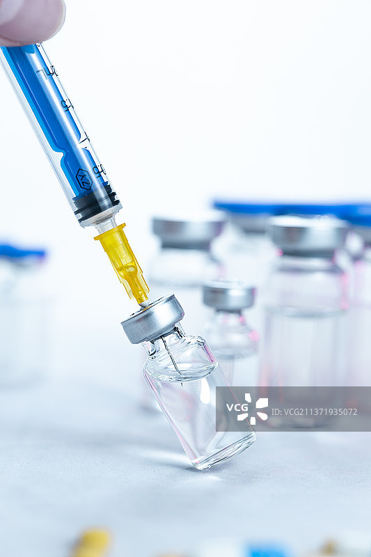 生物医疗注射器疫苗创意图图片素材