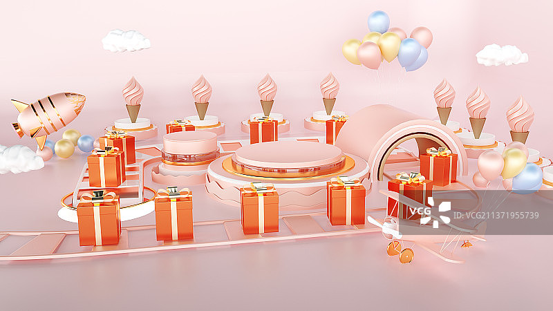 C4D创意展台图片素材